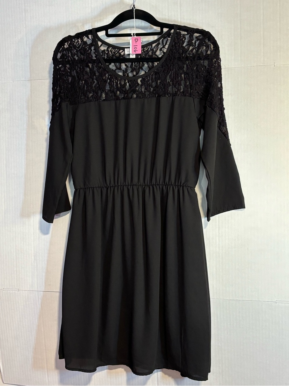 Charming Charlie’s Black Lace Empire Waist Dress Medium